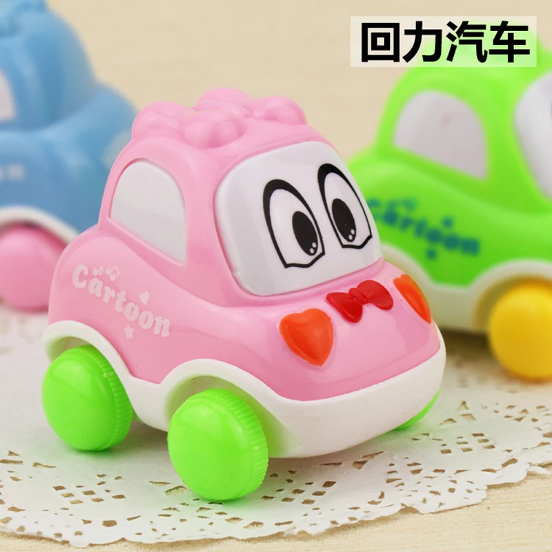 

Toy Car for Children Plastics Toy Vehicle for Boys Gifts Large 8cm Mini Pull Back Model Car Resistance To Fall Pullze Game