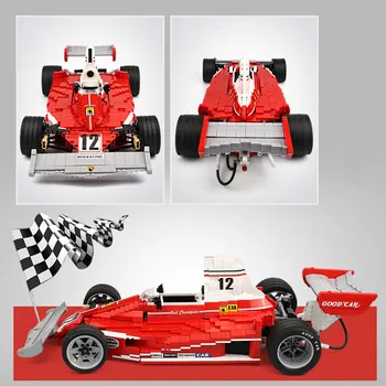 

03023 2405PCS The Red Power Racing Car Set Building Blocks Bricks Educational Toys As children Gifts for Kids