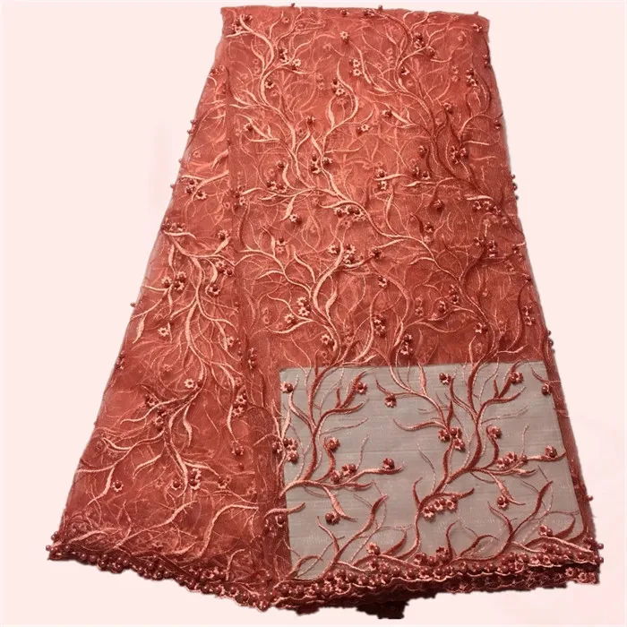 Elegant African net lace material with bead French tulle apparel cloth for sewing dress VVN104(5yards/lot) free shipping | Дом и сад