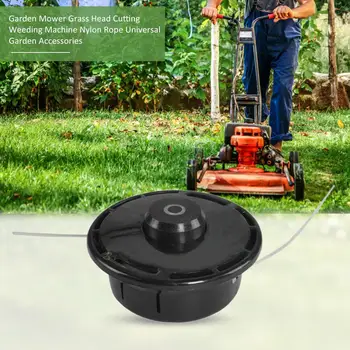 

Aluminum Nylon Brush Mower Bump Spool Grass Trimmer 2 Lines Cutter Head Thread Line String Saw Grass Brush Mower