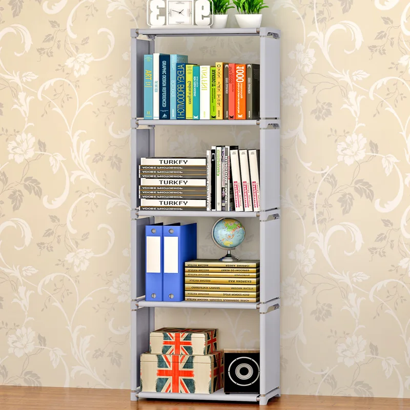 Best Book Shelf Easy to Assemble Kids Book Stand Creative Modern Home Decoration Nonwoven Furniture Portable Bookshelf Bookcase