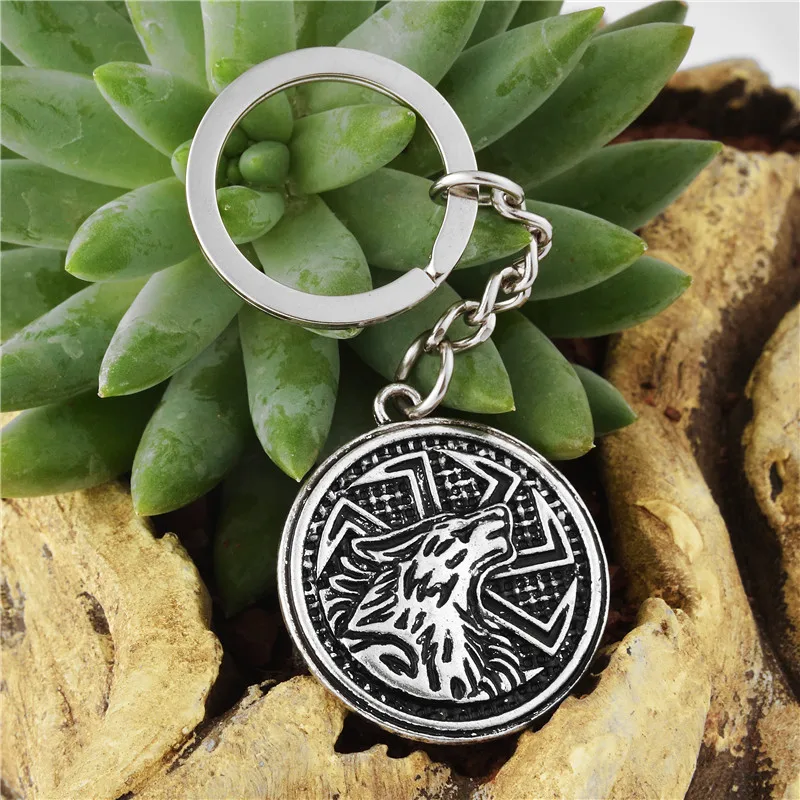 Славянский гигантский Волк Подвеска Коловрат брелок в винтажном стиле|key chain