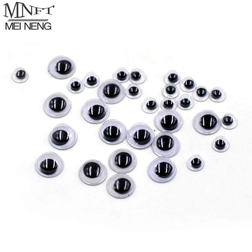 500pcs 4mm Solid Black 3D Holographic Fishing Lure Eyes - Fly Tying Accessories