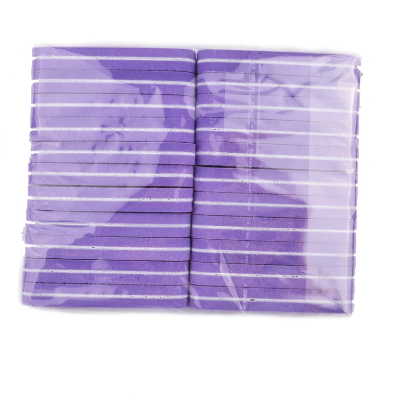 

40Pcs Purple Nail Files Mini Spongs Nail Buffer Professional Nails Files 9*2cm Buffing Polishing File DIY Tools