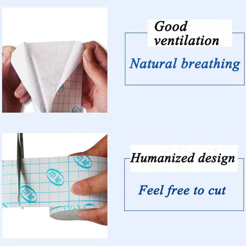 1 рулон медицинской не-тканая лента паста дышащий патч бинт первой помощи гипоаллергенная повязка на рану фиксированная лента DBD001