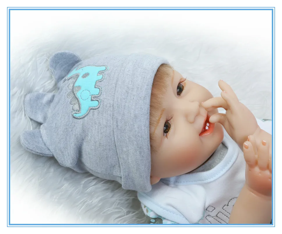 2255cm Reborn Doll Baby Silicone Vinyl Dolls Full Body Soft Silicone