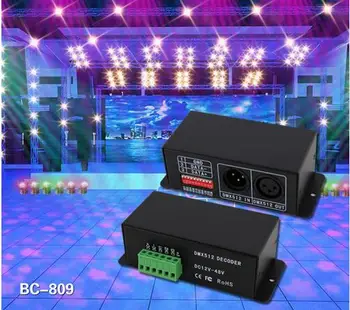 

BC-809 3 Channels constant current PWM DMX512 Decoder DC12v-48v dmx controller