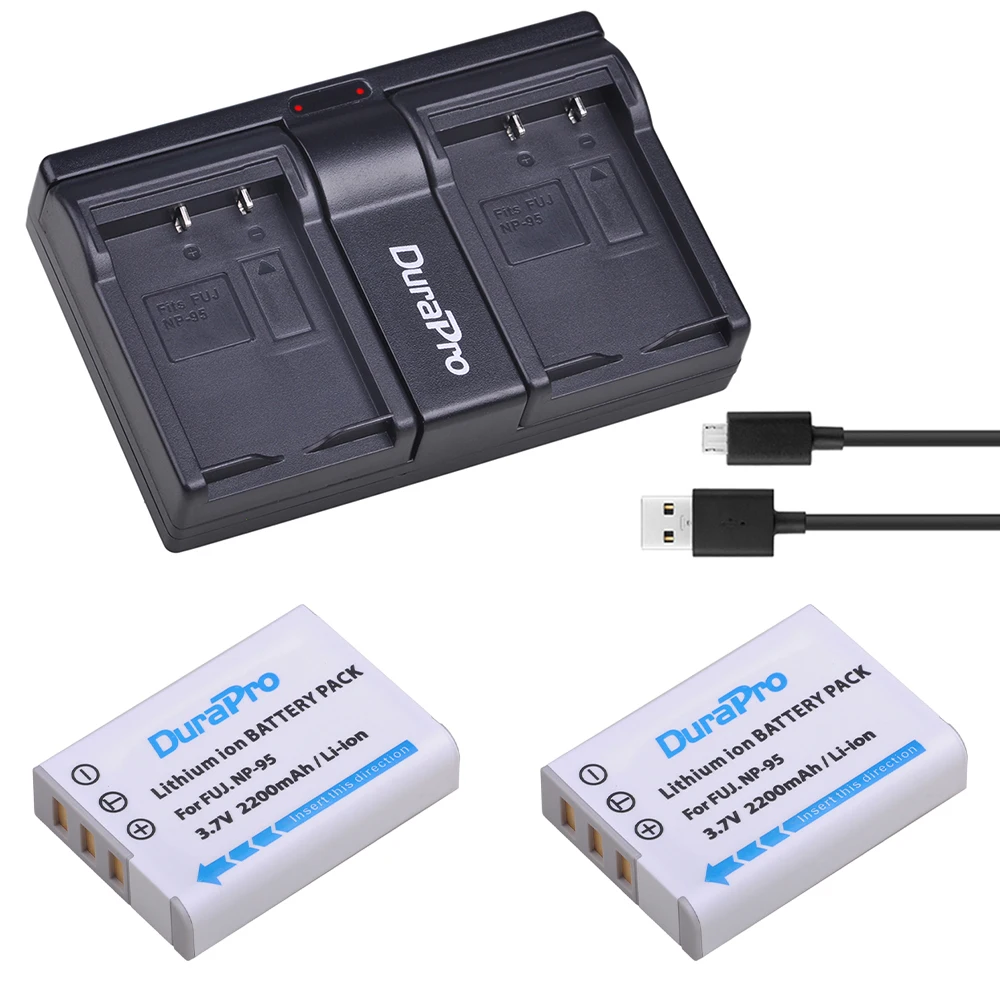 

DuraPro NP-95 NP 95 Bateria NP95 Camera Battery +Dual Charger For FUJIFILM F30 F31 F30fd F31fd 3D W1 X100T X100S X100 X-S1 3DW1