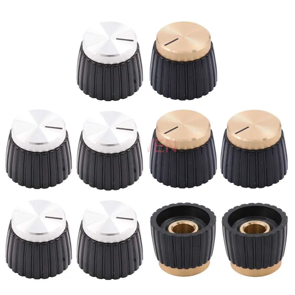 19.5x15.5mm 알루미늄 플라스틱 세트 포인터 손잡이 캡 마샬 기타 앰프 이펙..