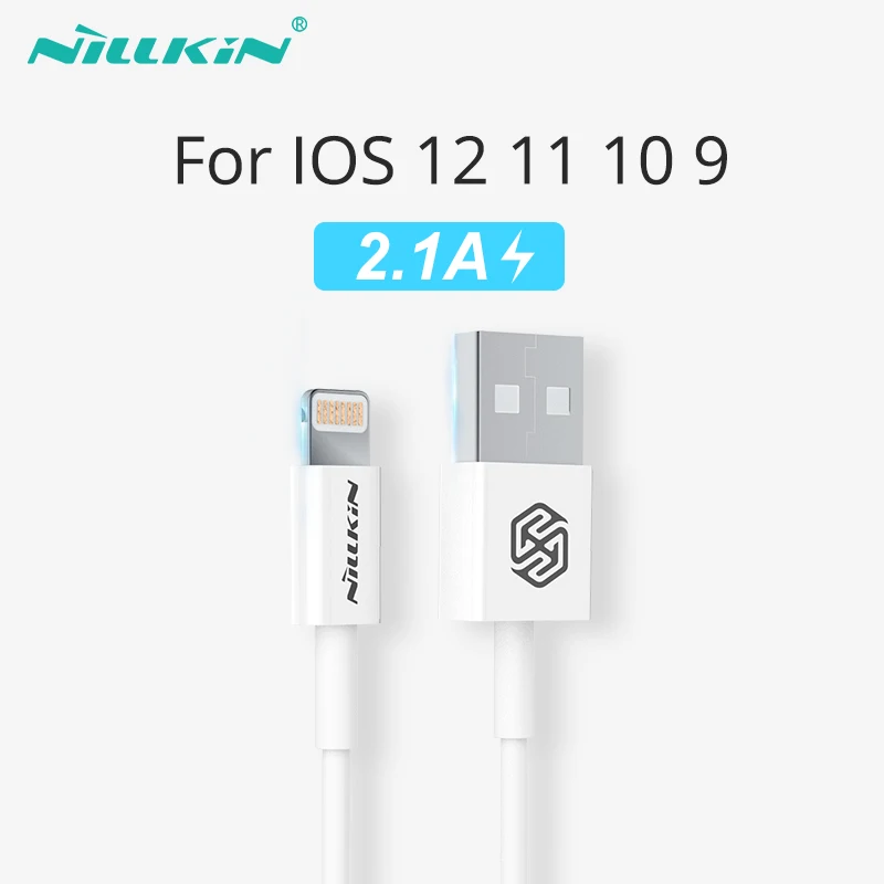 NILLKIN USB كابل الشاحن ل فون Xs ماكس/XS/XR MFI الإضاءة USB كابل بيانات ل فون X 8 7 6 6 8 ثانية وعاء المحمول شاحن USB للهاتف