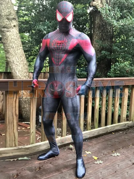 Amazing Spider man 2 Miles Morales Cosplay Costume 3D ...