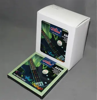 

6 Sets A609C Hexagonal Core Colourful Coated Nickel Alloy Wound 4-Strings Electric Bass Strings