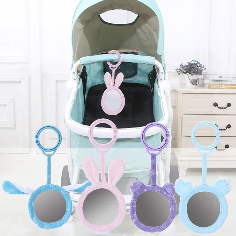 

Baby Rattles Toys Stroller Hanging Mirror Toys Cute Animal Doll Soft Crib Bells Children Gift