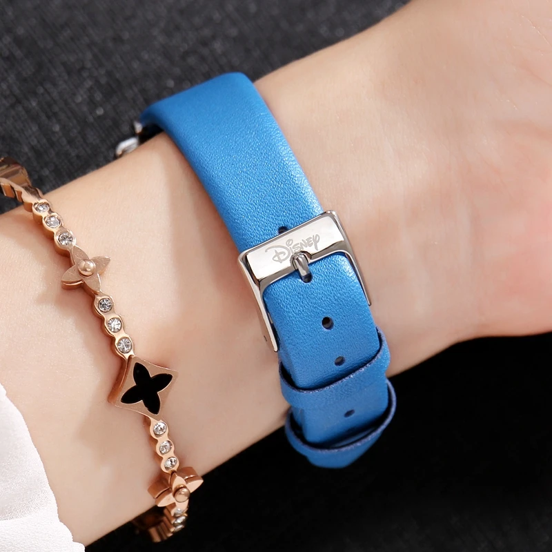 Mickey Women's Square Fashion Casual Simple Quartz Waterproof Wristwatch Female Genuine Leather Disney Brand High Quality Clock Mickey Women's Square Fashion Casual Simple Quartz Waterproof Wristwatch Female Genuine Leather Disney Brand High Quality Clock