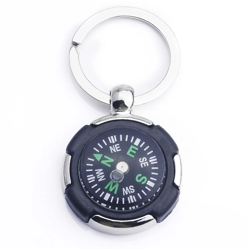 

Hiking Mini Key Chain Finding Way Portable Camping Gift Accurate Exquisite North Arrow Survival Gear Wheel Shape Outdoor