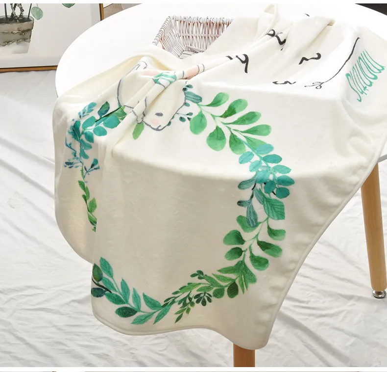 Дети детское одеяло для пеленания мягкие фланелевые банные полотенца Цветок напечатанные Обёрточная бумага ручной работы для
