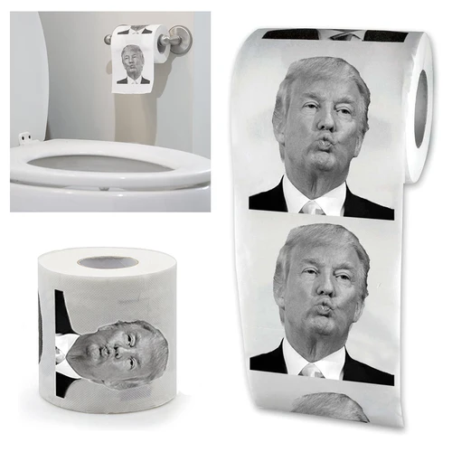 1 Roll President Donald Trump Toilet Paper Roll Gag Gift Prank Joke On Sale nice Dropshipping Karachi