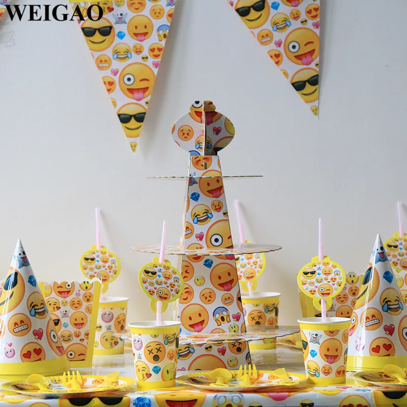 Buy WEIGAO Emoji Birthday Party Decorations Smiley