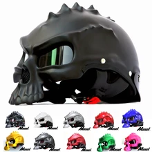 Masei 15 colore 489 A Duplice Uso Del Cranio Del Motociclo Del Casco Capacete Casco Novità Retro Casque Moto Mezza Viso Casco di trasporto libero
