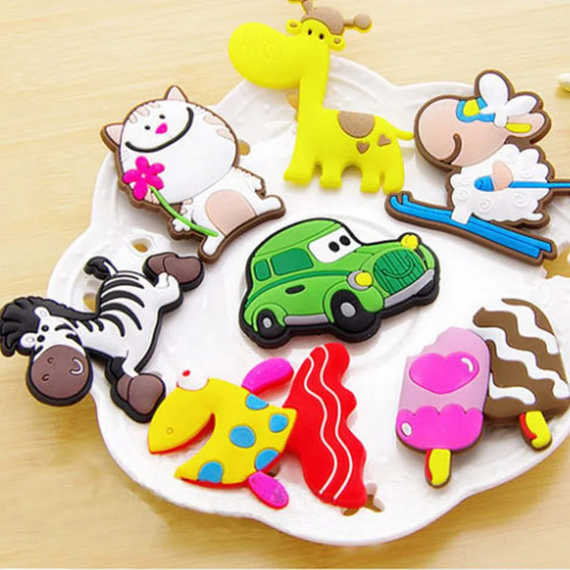 

Creative cute animal refrigerator stickers magnetic stickers cartoon stereo early education decorative stickers soft magnetic ma
