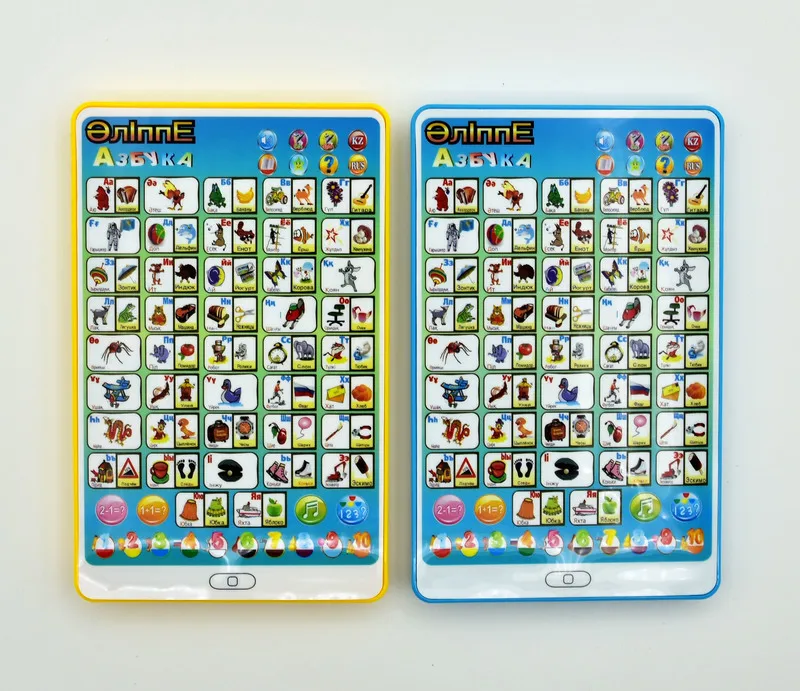 Обучающий планшет на двух языках в русском стиле, Обучающий планшет, обучающая машина для детей, обучающая игрушка для ноутбука, обучающая игрушка для детей, подарок для детей