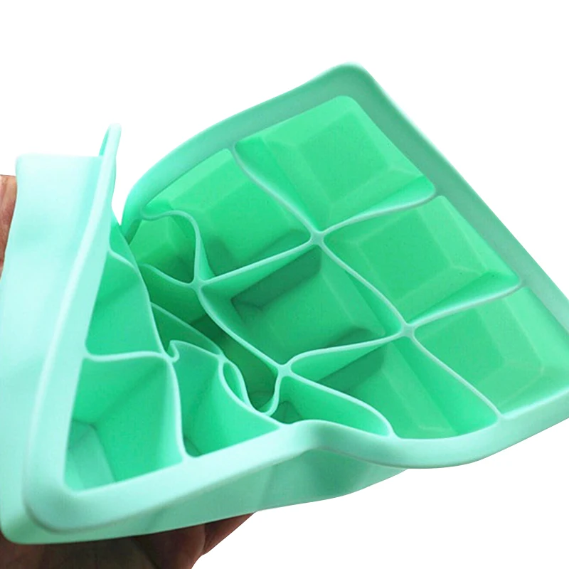 Силиконовые ледяные кубики поддоны формы, легкая форма для льда торт из конфет формы для пуддинга, шоколада квадратной формы кубика льда
