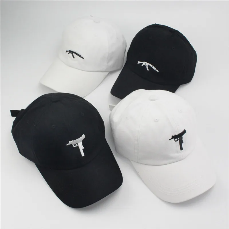 Пистолет УЗИ бейсбольная кепка s Ak47 Snapback хип-хоп папа шляпа Кепка для женщин и мужчин бренд спортивные кости высокое солнце Snapback хлопок