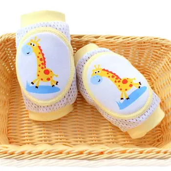 

babys Non-slip Baby Kneecap Summer Children's Cotton Knee Pad Baby Crawling Knee Pads Terry Thick Mesh Breathable