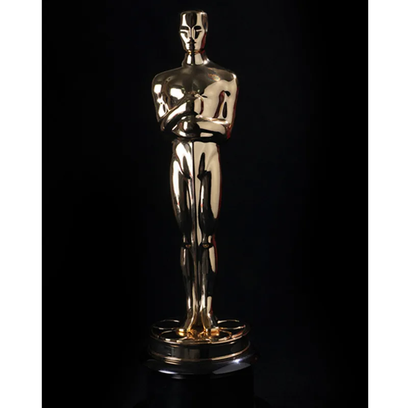 

The Academy Award of Merit The 1:1 Oscars 8.5lbs Academy Oscar Awards 24K Gold 13.5 inches Height Fans Collect Souvenirs Y402
