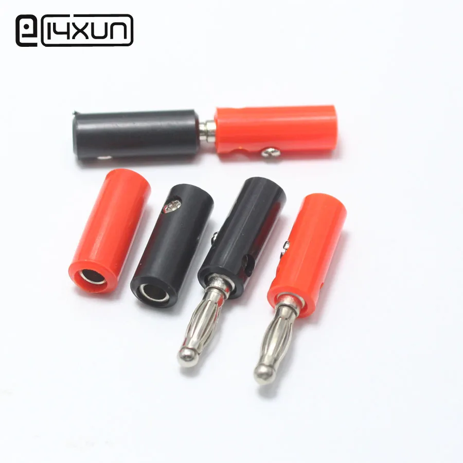4pcs Black Red 4mm Binding Post Speaker Terminal Banana Plug Socket