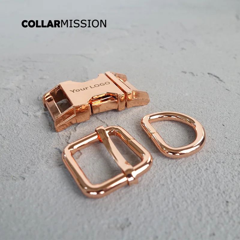 

(metal buckle+adjust buckle+D ring/set) diy dog collar 20mm engraved buckle, We provide laser engraving service customize LOGO
