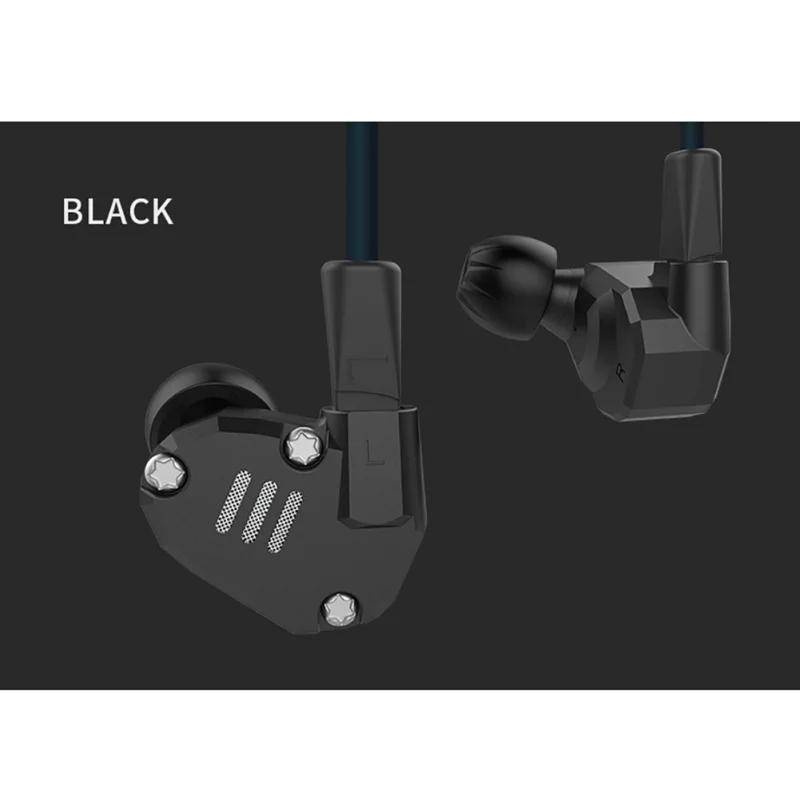 Плотным верхним ворсом KZ ZS6 2DD+ 2BA Гибридный в ухо наушники HIFI монитор DJ наушники для бега наушник KZ ZS5 Pro