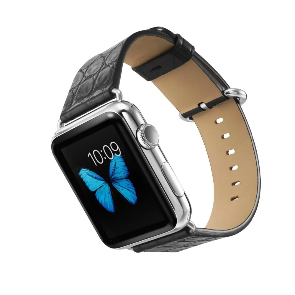 

Maibosi-100% True crocodile leather watchband for Apple Watch Band Series 3/2/1 Leather 42MM 38MM For Iwatch Band Leather