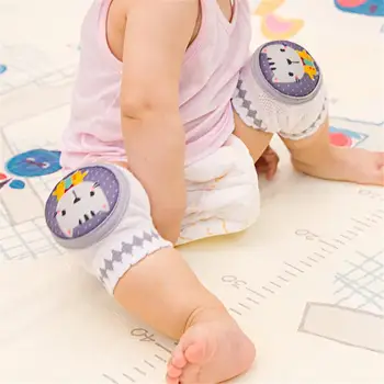 

Baby Summer Cotton Breathable Anti-fall Cartoon Mesh Thin Knee Pads Toddler Crawling Children Protective Tool