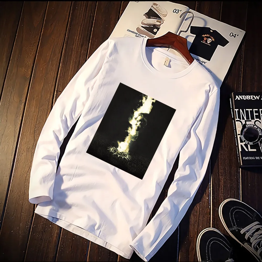 

New Long Sleeve T Shirt Unisex Supernatural TV Play Series Print 100% Cotton Top Tee Casual O Neck Streetwear Clothing