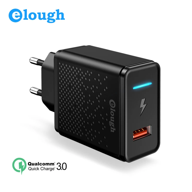 Elough usb charger for iphone X 8 plus quick charge 3.0 for xiaomi samsung EU enchufe mobile phone cargador fast charger adapter Elough usb charger for iphone X 8 plus quick charge 3.0 for xiaomi samsung EU enchufe mobile phone cargador fast charger adapter
