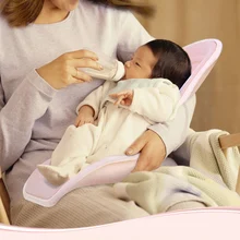 Модная детская «дышащая» подушка для грудного вскармливания, детская подушка, коврик для кормления, Детский мягкий хлопковый коврик с перекрещивающимися подлокотниками для новорожденных 0-3M