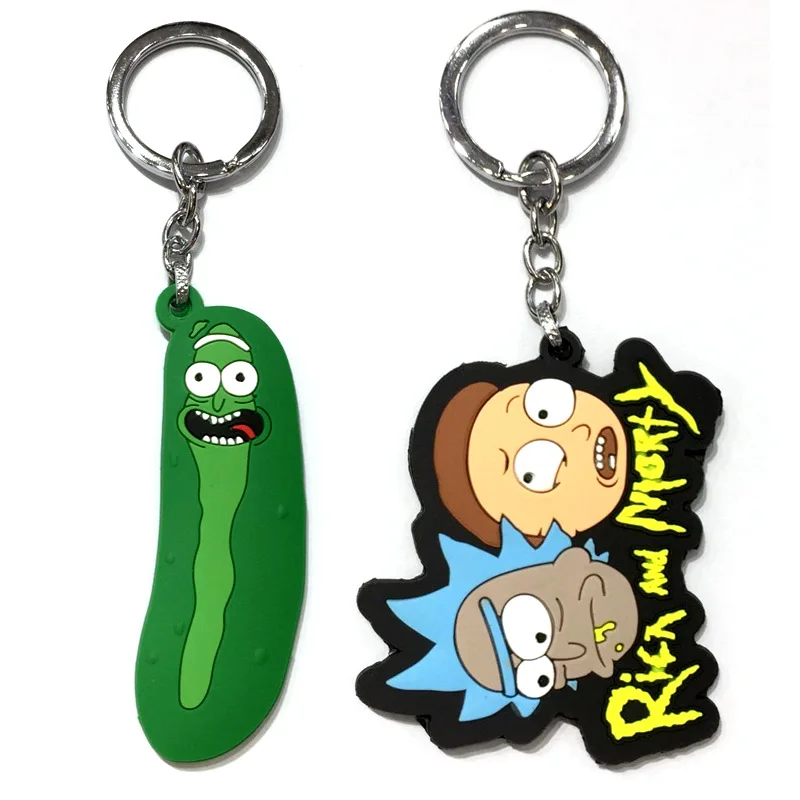 Модель коллекции Rick And Morty брелок с игрушкой Pickle Rick брелок для ключей фигурка Q Edition сумка брелок на подарок игрушка