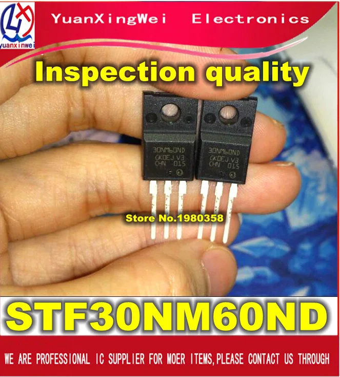 Бесплатная доставка 10 шт. STF30NM60ND STF30NM60 F30NM60ND 30NM6030NM60ND 600V 25A Φ IC | Электроника