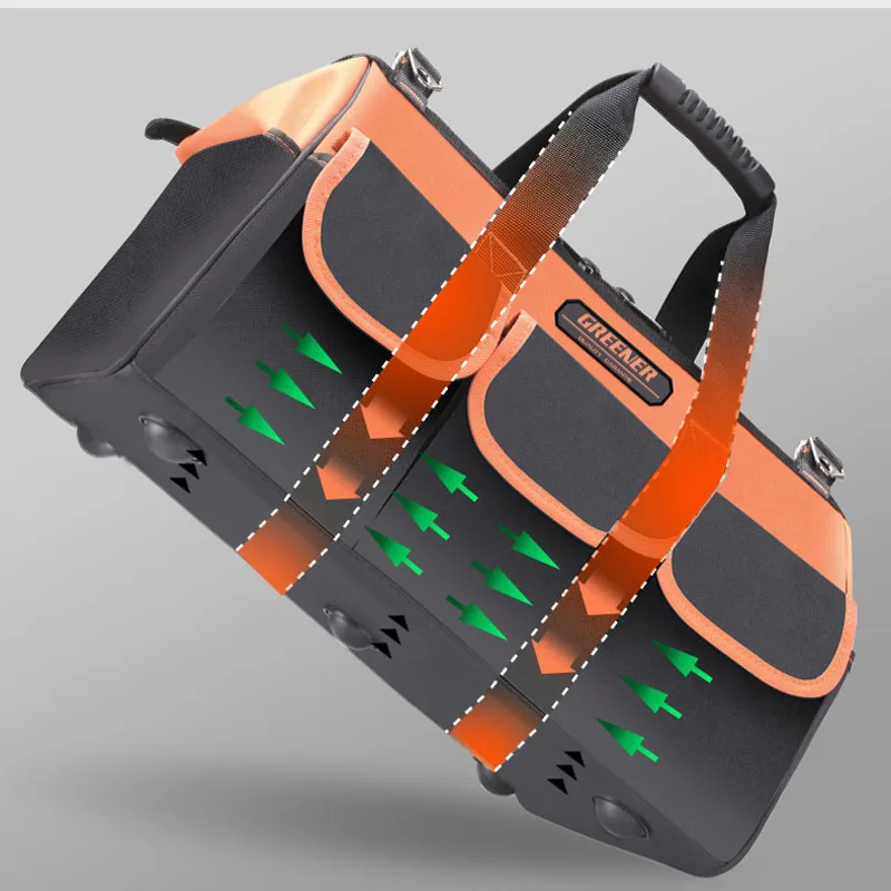New 2019 13/15/17/19 Inches Oxford Cloth bag Top Wide Mouth Electrician bags Waterproof Tool bag Travel Bags