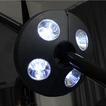 50 шт. Популярные Модные перезаряжаемые сад пляж мигает кемпинг Солнечный 24 светодио дный светодиодные лампы зонтик открытый