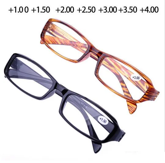Пресбиопия очки ацетат Oculos Grau полосатые унисекс прямоугольник полная оправа