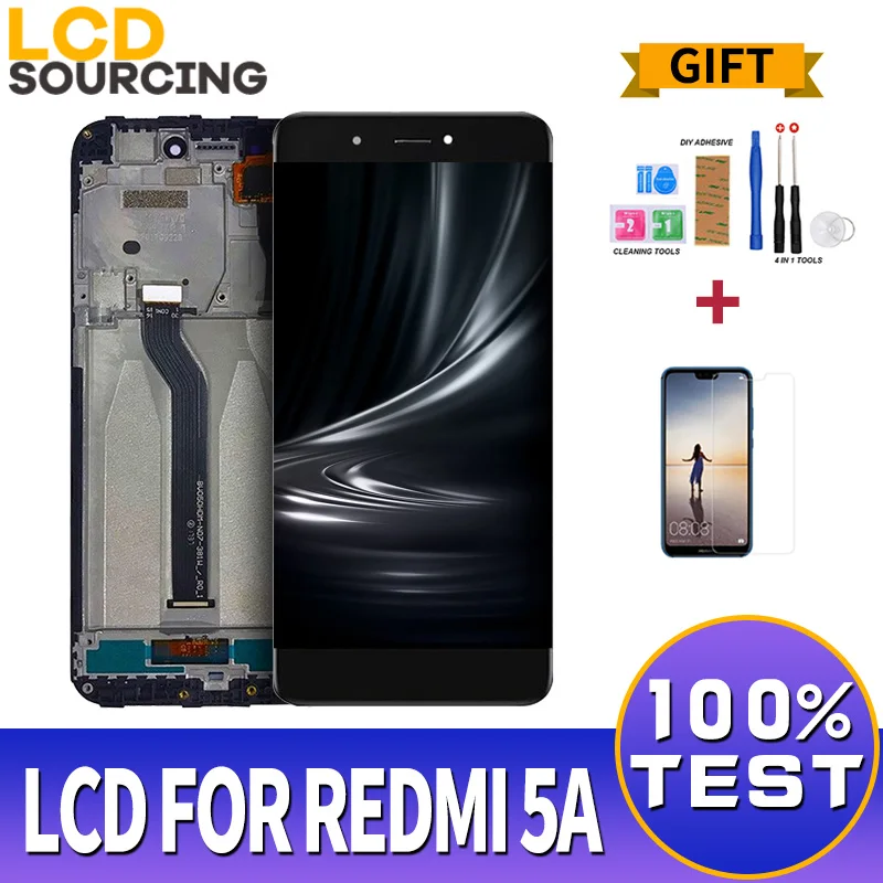 

5.0 inch LCD Display For Xiaomi Redmi 5A LCD Touch Screen with Frame Replacement For Redmi 5A Screen Digiziter Assembly