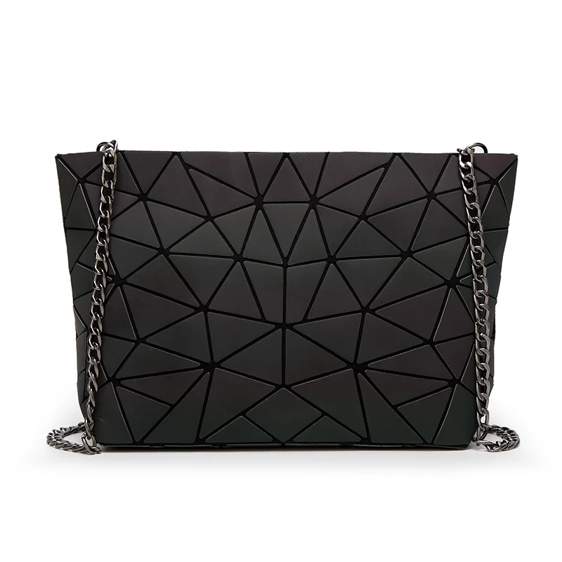 New Baobao Luminous Reflective Material Designer Bag Women Geometry New Baobao Luminous Reflective Material Designer Bag Women Geometry Laser Handbags High Quality Luxury Brand Folding Bags In Shoulder From Luggage