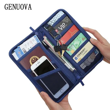 

Travel Passport Package Multi-function Document Package Passport Clips Wallet Credit Card ID Holders Multi Pockets Organizer Bag