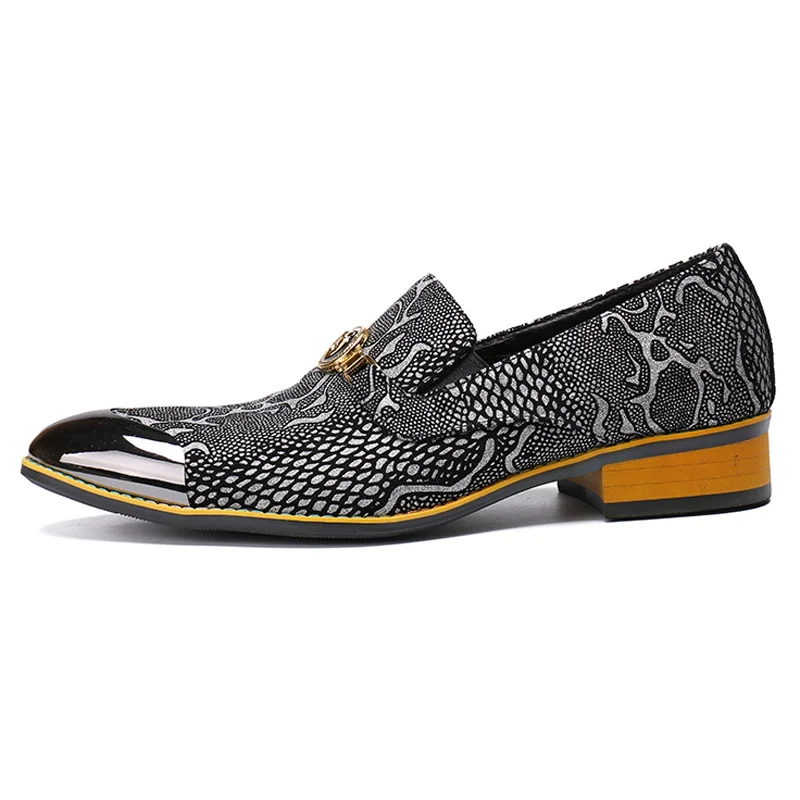 Sapatos Partido Mocassins Dança Vestido Homens Python Formal Couro Plus Dos Banquete Sl347 Homem Genuíno Toe Cinza Apontou Casamento Size Padrão De Do xqwTfOaHw