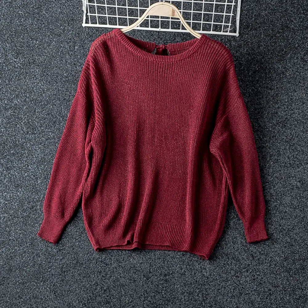 

Autumn 2019 Both Wear Solid Sweater Women Loose O Neck Pullover Sweaters Woman Stylish Office Lady Regular Batwing Fall Sweaters
