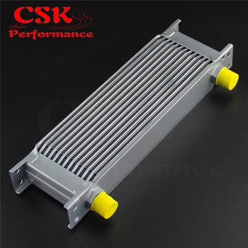 

Universal 13 Row AN10 Engine Transmission 248mm Oil Cooler Mocal Style Black / Silver