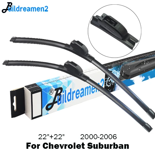 For Suburban Buildreamen2 2 X Автомобильный резиновый стеклоочиститель автоматический стеклоочиститель для Chevrolet Lacetti Avalanche Tacuma Suburban - Цвет: For Suburban