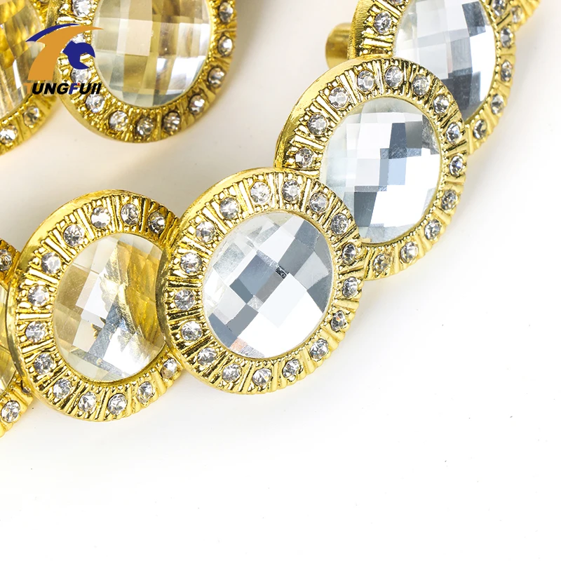 10pcs Glass Dresser Pulls Drawer Pull Handles Crystal Kitchen